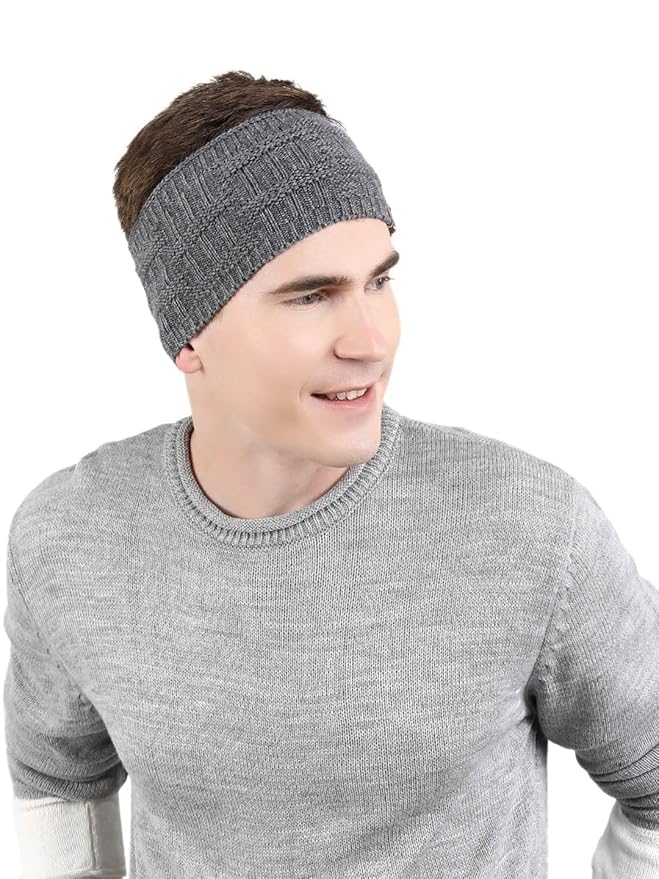 tiny tales Stylish Knitted Warm woolen Headband Earwarmer Earmuffs Earcap Earcover Winter accessories trendy self design Earwarmer for Men-picture-15