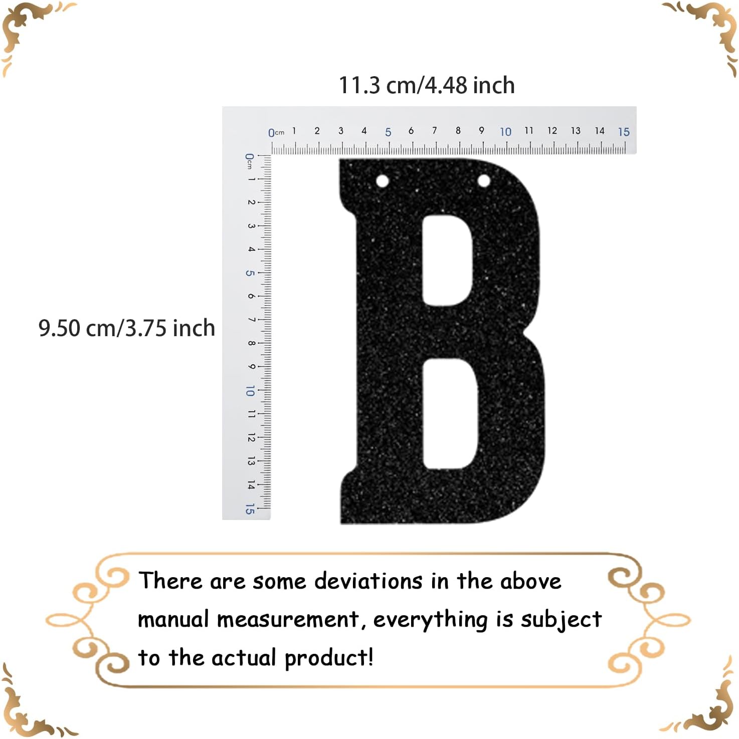 Welder Happy Birthday Banner - Welder Birthday Decorations - Soldering Party Decoration Black Glitter