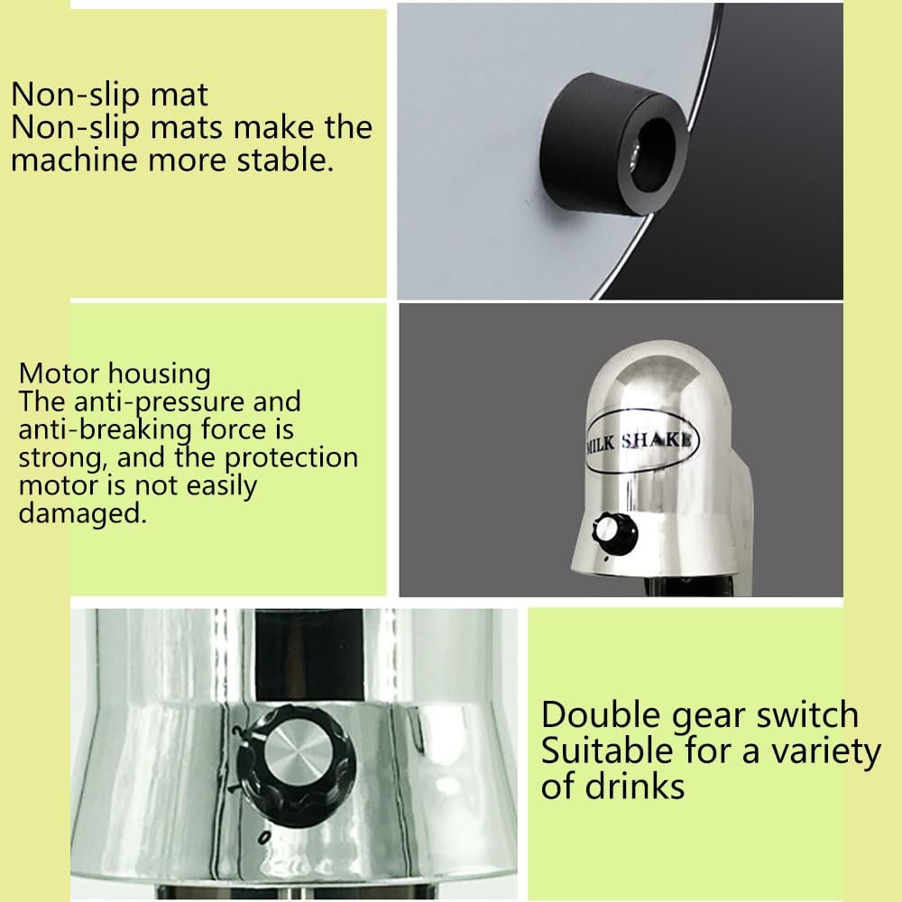Doppia Testa Maker Markshake Macchina Da Shaker Al Latte Elettrico 2 Velocità Macchina Per Miscelatore Per Frullati Di Latte Elettrico Protein Shaker Per Frullati Cremosi Di Latte Proteici Cocktail
