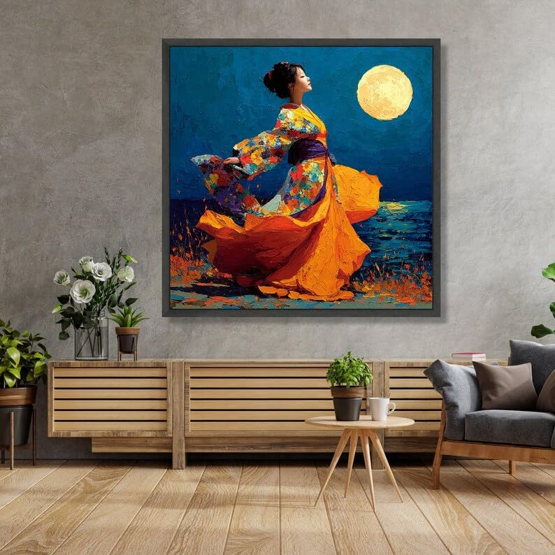 Tableau sur toile d'art japonais impression jet d'encre