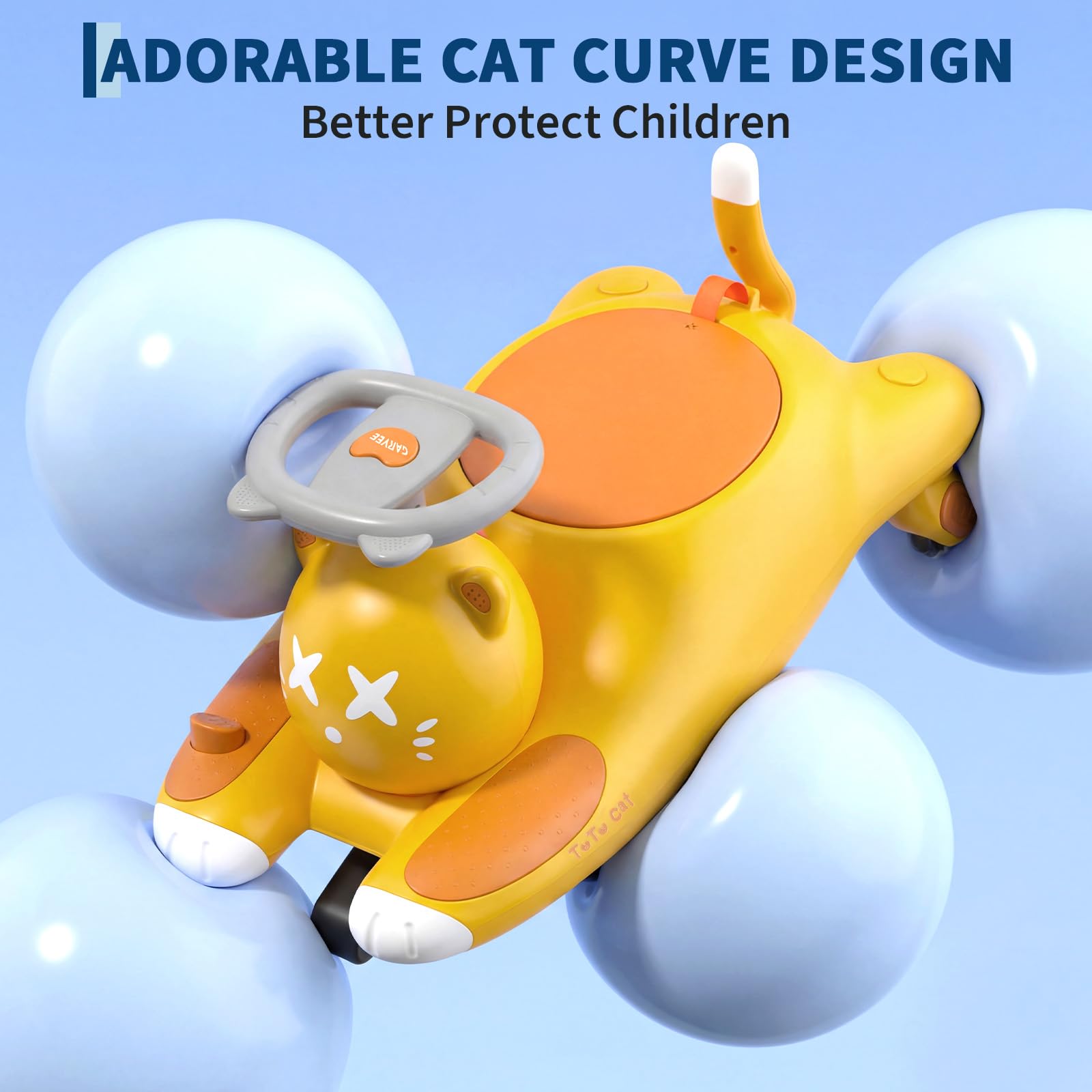 Voiture Électrique Enfants, 2 en 1 Voiture électrique Enfant, Anti-Bascule,6V Batterie, 2 Vitesses, Bluetooth, Roues Clignotantes, Chargeur USB, Ergonomique, Cadeau Enfants à Partir De 3 Ans, 68 kg.