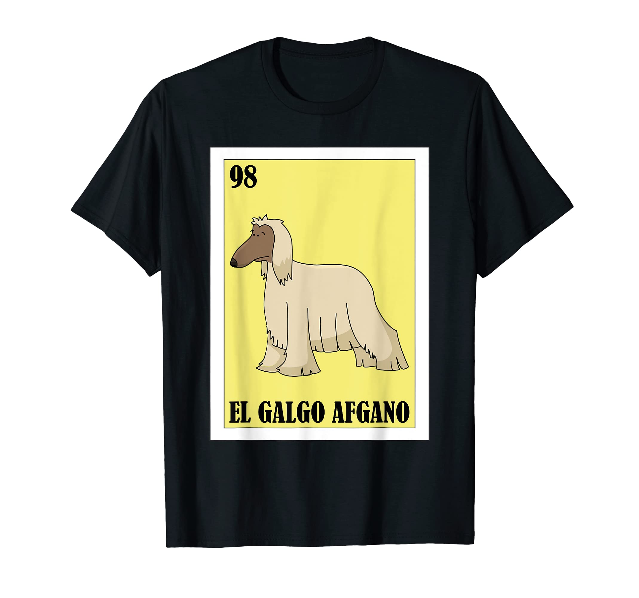 Funny Mexican Dogs Design - El Galgo Afgano T-Shirt