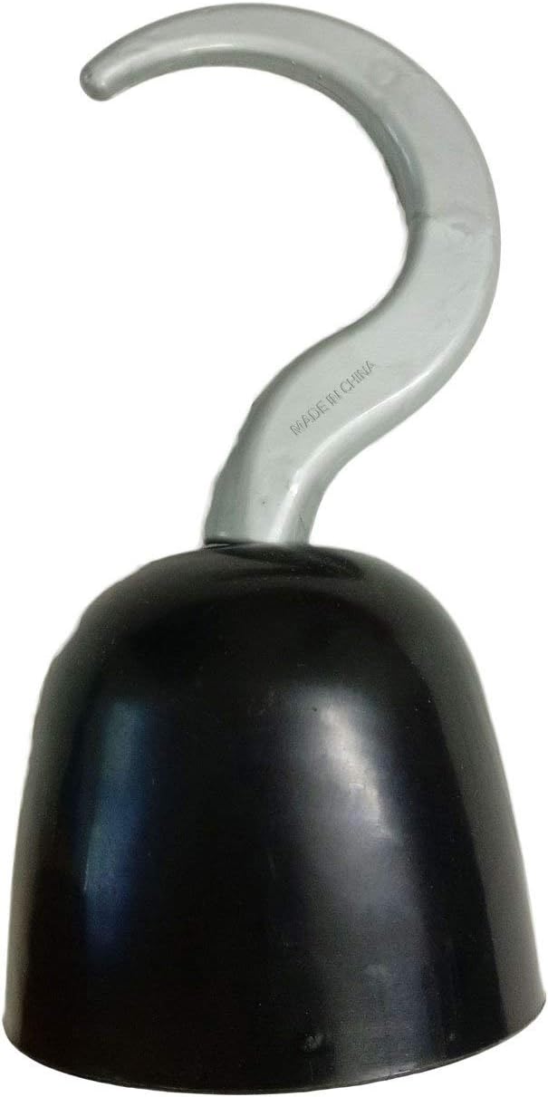 BookMyCostume Pirate Captain Hook Fancy Dress Costume Accessory for Halloween Free Size Black/Silver