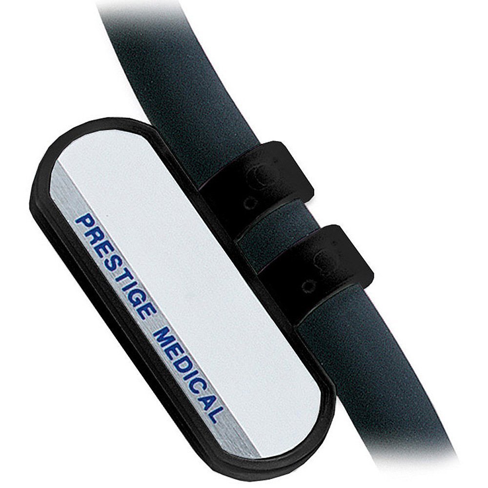 Prestige Medical Two Sided Stethoscope ID Tag, Black