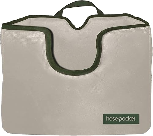Hose Pocket - Soporte expandible para manguera de jardín  Guarda tu manguera de jardín expandible de forma ordenada y sencilla  Tamaño pequeño