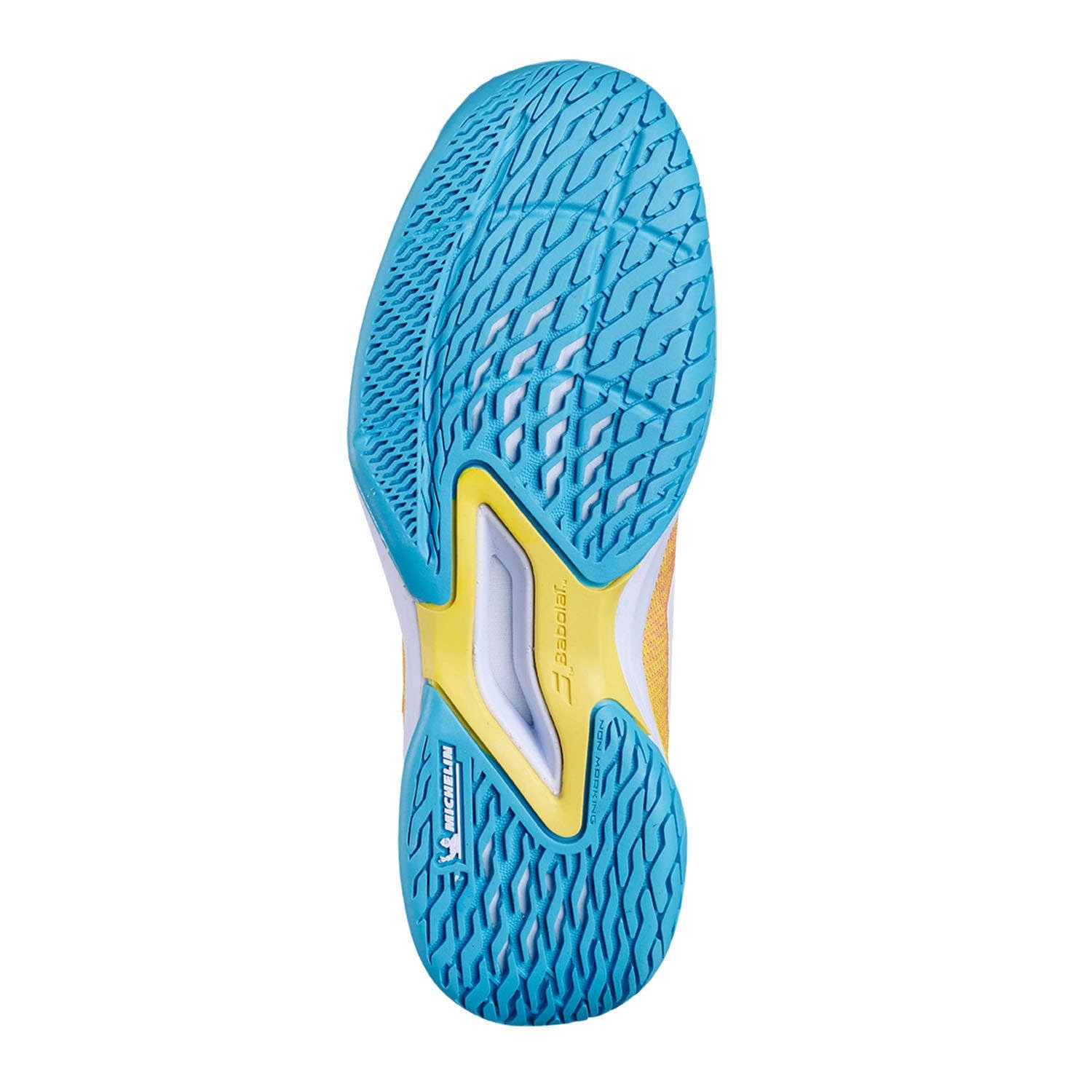 Babolat Jet Mach 3 Junior All Court Girl Tennis Shoes (Coral/Gold Fusion) (Coral/Gold Fusion, US Footwear Size System, Big Kid, Numeric, Medium, 3) 4