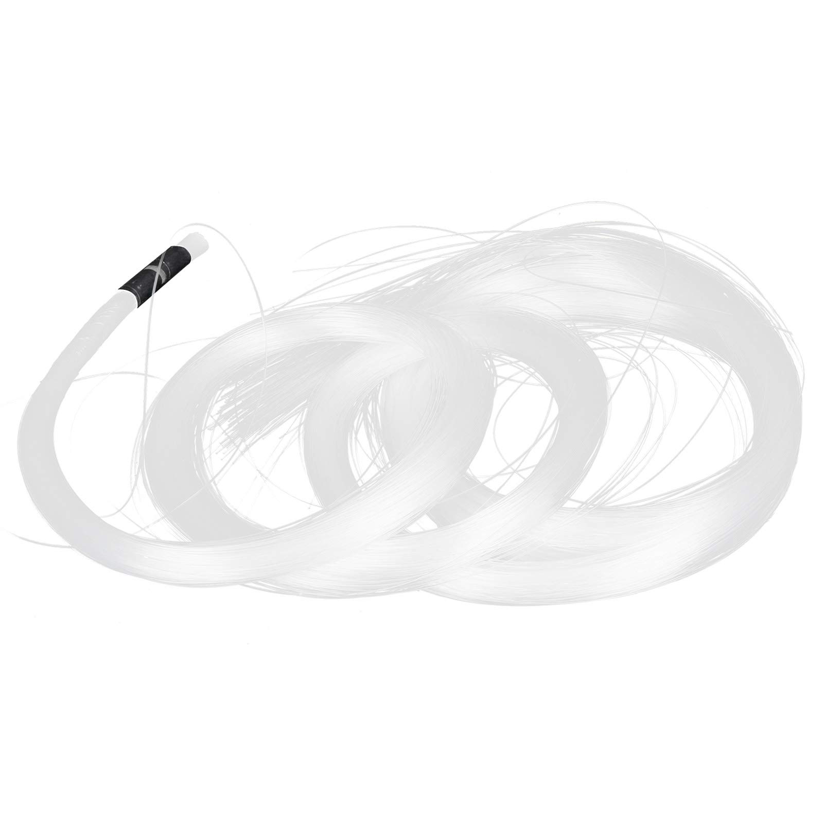 200 pezzi di cavo in fibra ottica, fili di fibra ottica in plastica PMMA luminosi da 0,75 mm per tende luminose fai-da-te, decorazioni per feste, illuminazione a soffitto e a