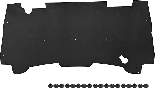 Hood Insulation Pad with Clips Replacement Compatible with Dodge Ram 1500 2500 3500 1994-2002