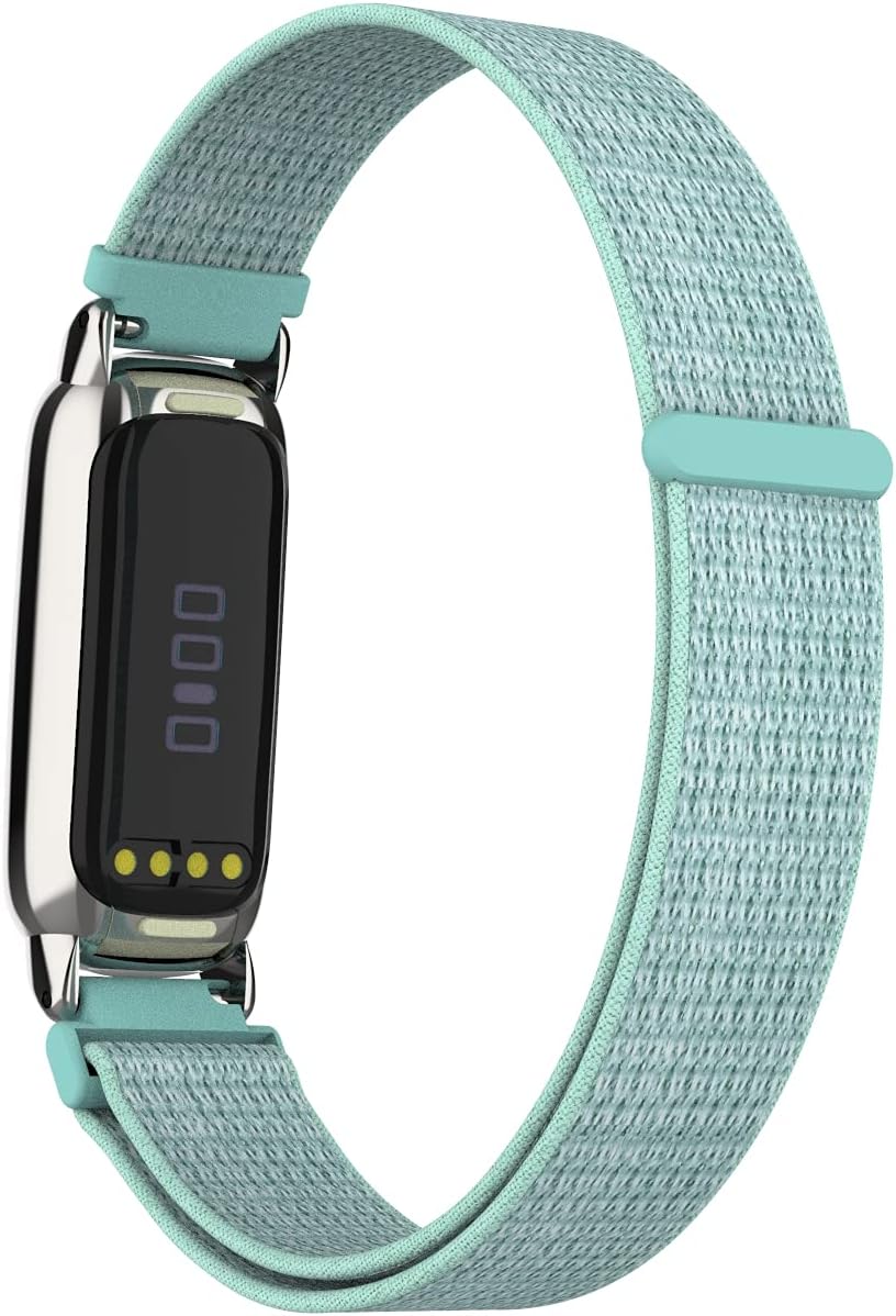 Sport Watch Band Compatible with Fitbit Luxe,Slim Soft Skin-Friendly Comfortable Sport Wristband Nylon Watch Straps Adjustable 5.5-7.9 inch for Women Men