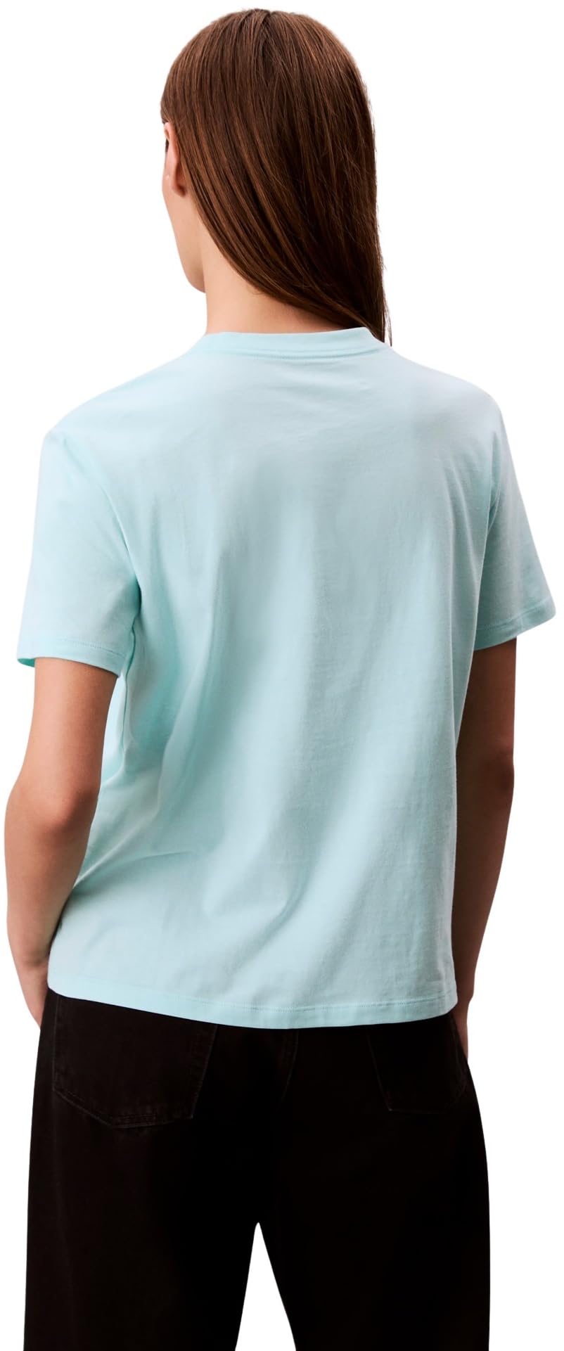 Calvin Klein Donna T-Shirt Maniche Corte Classic Boxed Monogram con Logo