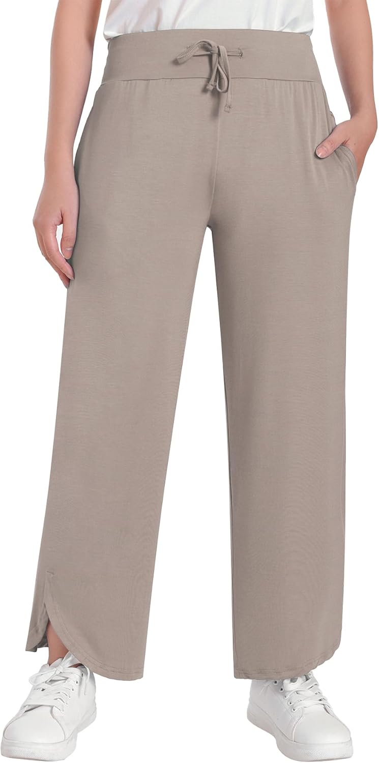 Women's Petite Lounge Pants Loose Fit with Pockets