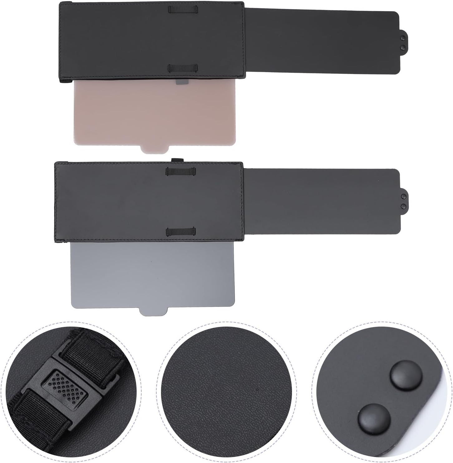 Yardwe Retractable Car Sun Visor 2pcs Adjustable Windshield Sunshade Anti-Glare Universal Sunshade for Vehicle Interior Protection