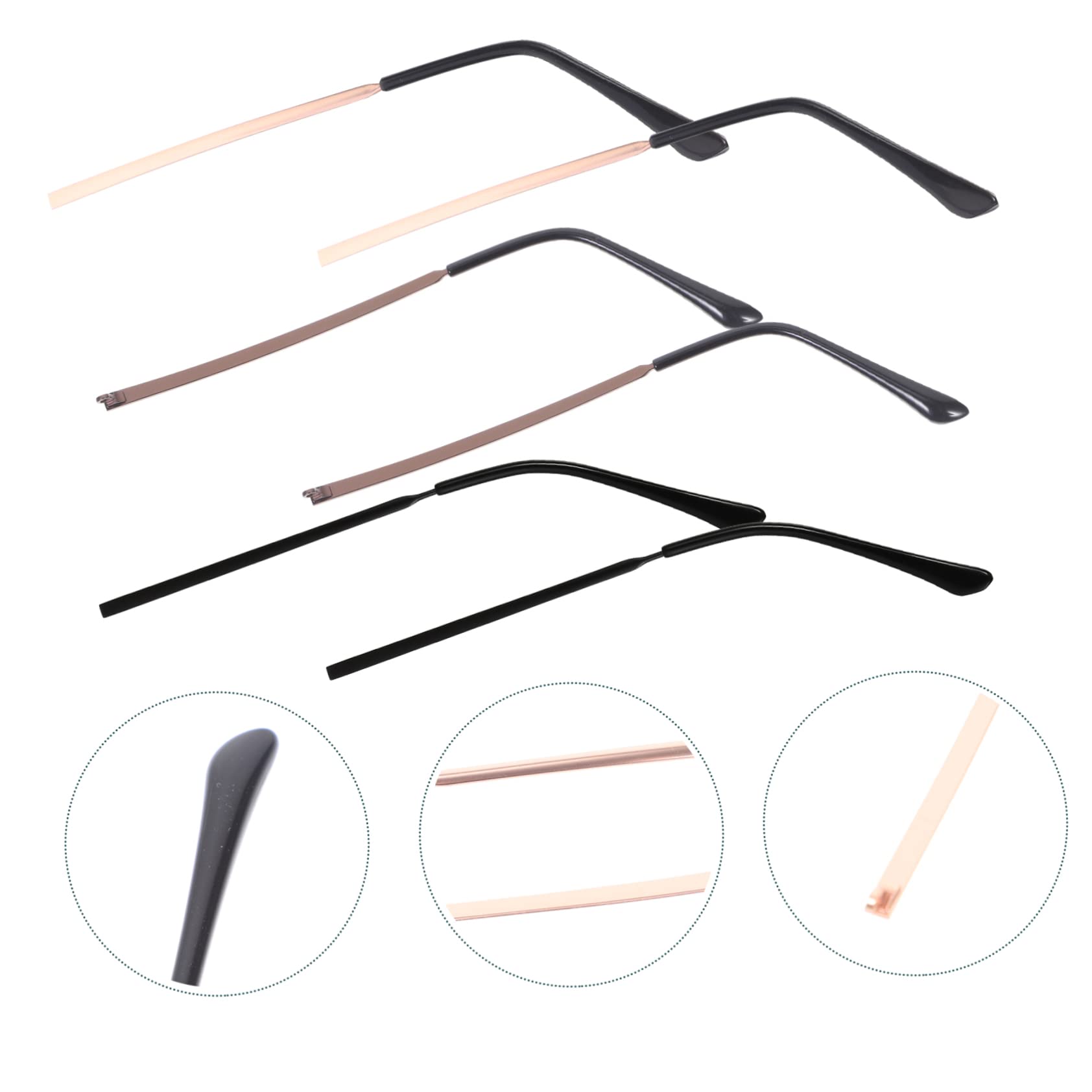 ULTECHNOVO 9paare Brillenbügel Ersatzteile Für Brillen Sonnenbrillen Und Lesebrillen Komfortable Metallbügel Für Optimalen Halt Und Stilvolle Anpassung Inklusive