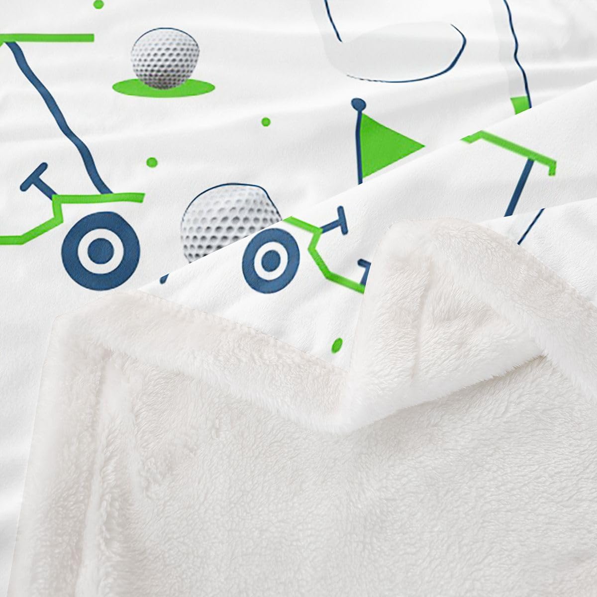 Feelyou Kids Golf Sherpa Throw Blanket 50"x60" for Boys Girls Teens image 4