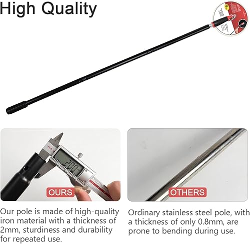 Miniatura 4 de SCOTTCHEN Lijadora radial de poste redondo de 9 pulgadas para pared seca incluye 3 discos de lijado de gancho y bucle de 80,100,150 granos