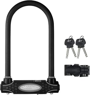 Master Lock Bike Lock Heavy Duty Anti-Theft U Lock with 2 Keys, 8195EC