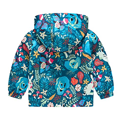 Toddler Fall Hooded Jacket Baby Boys Girls Cartoon Printed Zip Up Windproof Outerwear Coat Clothing Boys Jacket3