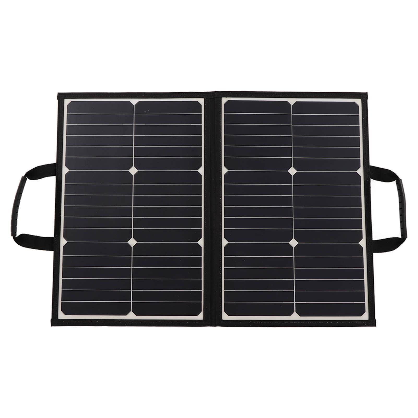 Dilwe Przenośny Składany Panel Słoneczny o Mocy 60 W, ładowarka Słoneczna z Krzemu Monokrystalicznego z Dwoma Portami USB, do Podróży Kempingowych RV Poza siecią