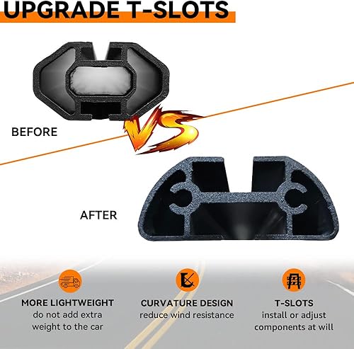 Miniatura 2 de MELIPRON Tapa de camión de 72 pulgadas y escalera de techo ajustable para kayak canoa tubería de madera (carga máxima de 500 libras)