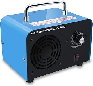 Commercial Ozone Generator 10,000mg/h, Industrial Ozone Machine Odor Remover, High Capacity of Multipurpose Ozone Purifier, with Carry Handle, for Home, Bar, Farm and Restaurant (Blue)