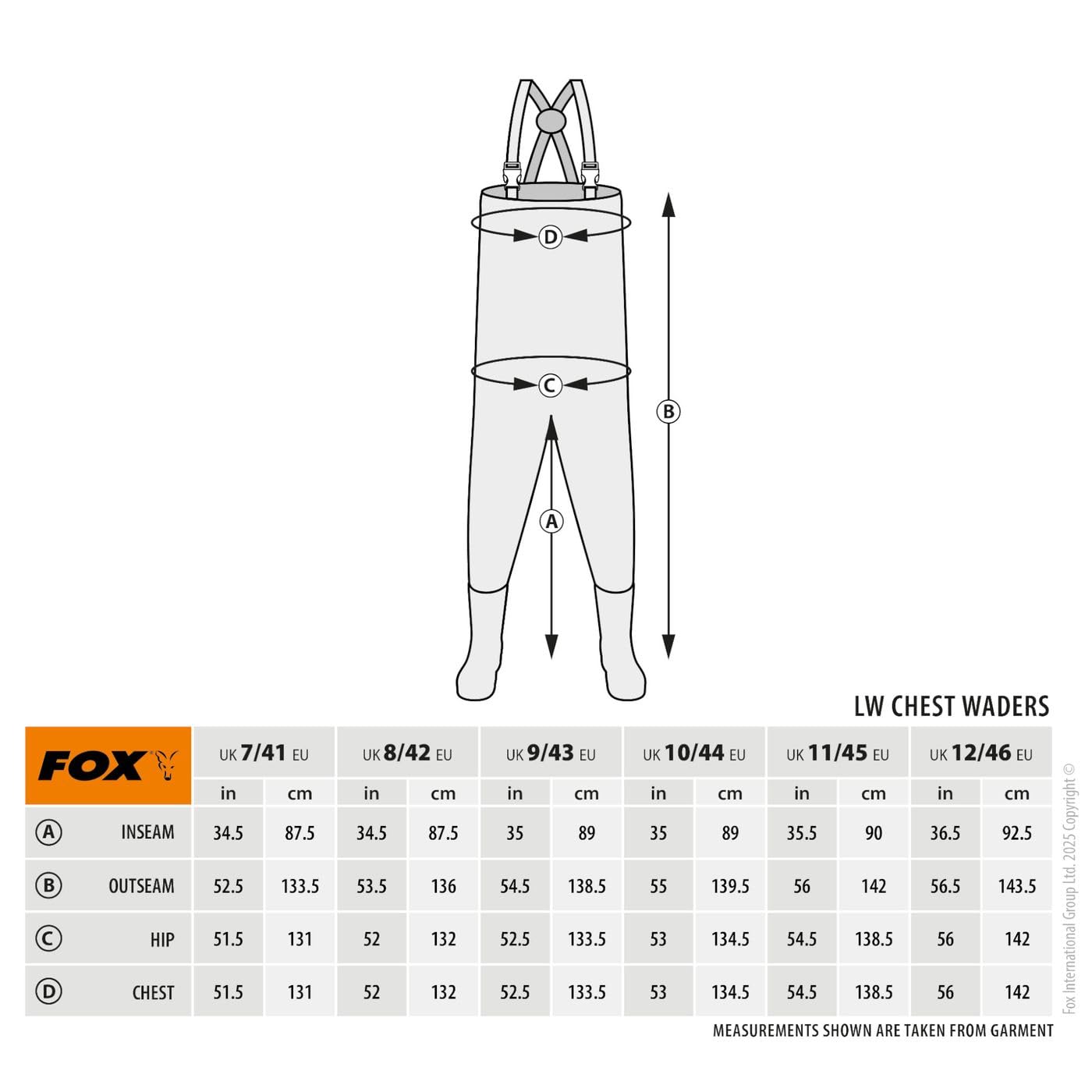 Fox Lightweight Lined Waders Camo - Wathose