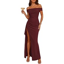 Off The Shoulder Wedding Guest Dress Bodycon High Split Formal Dress Cocktail Party Prom Long Dresses