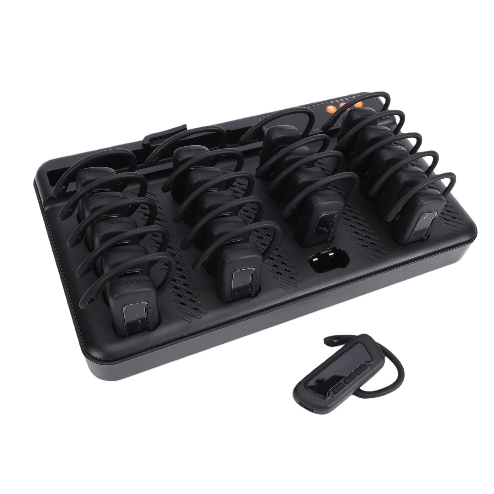 Zerodis di Guida Turistica Wireless 2 Trasmettitori 20 Ricevitori Cuffie per Guide Turistiche Scolastiche Cuffie per Tour Didattici Audioguida per Aule con Batteria da 8800 MAh per (Spina europea)