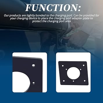 1Pc Charger Port Cover Plate Adapter,Hard Plastic,Easy to Install