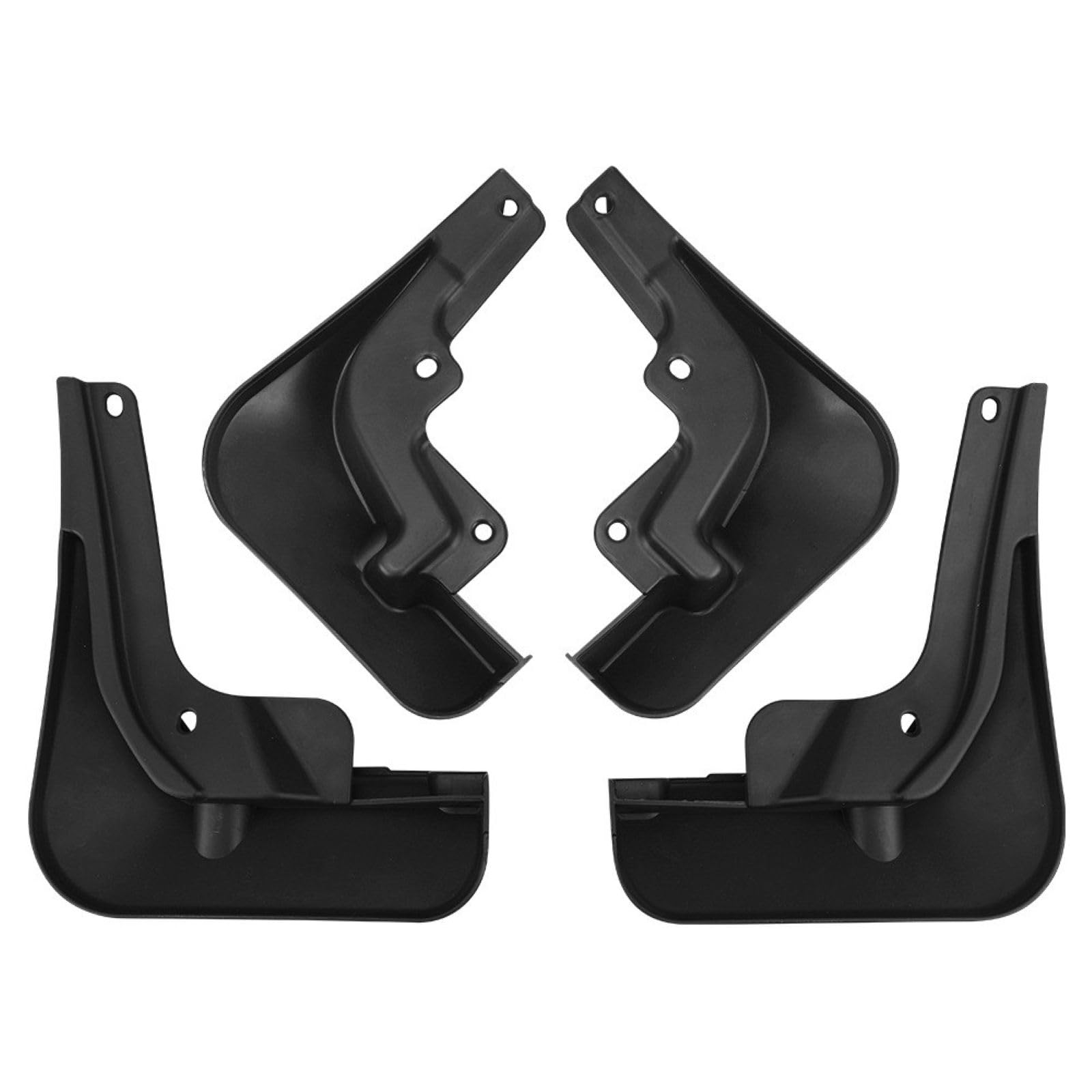 CDQSB 4 Pcs Car Mud Flaps for Chery QQ Ice Cream 2024-, Front Rear Fenders Splashproof Splash Guards Mudflaps Protects Accessories