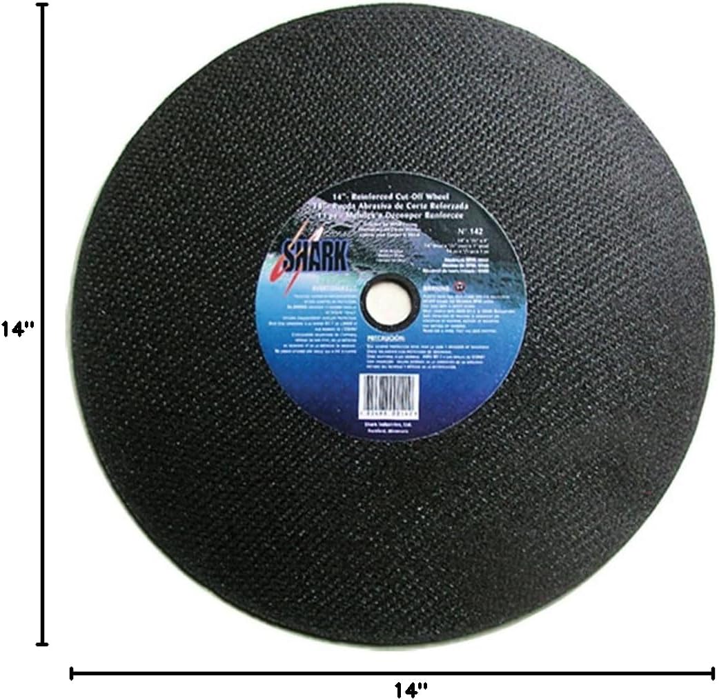 13060 Shark 14-Inch High Speed Cut-Off Wheel 5 32-Inch by 20 mm Arbor Ss, 5-Pack