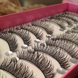 Pestañas con aspecto natural 10 pares hechas ...