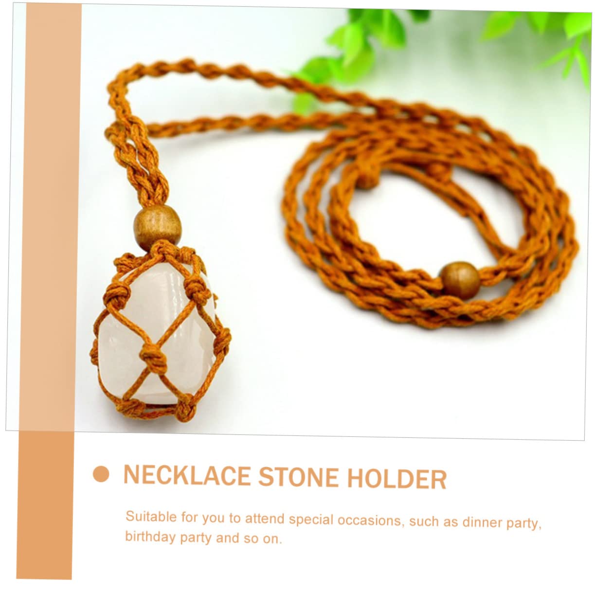 Baluue 3sätze Retro Steinhalter-halskette Einstellbare Kette Für Einzigartige Schmuckstücke Für Yoga Und Kristallliebhaber Mit Für Verschiedene Edelsteine Und Dekoration