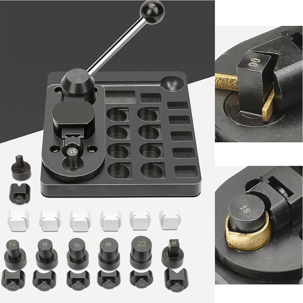 Set di maschere per piegare filo metallico con fustelle regolabili, strumenti per la creazione di gioielli in filo metallico resistente, per anelli fai da te, kit per piegare metalli e avvolgimento di