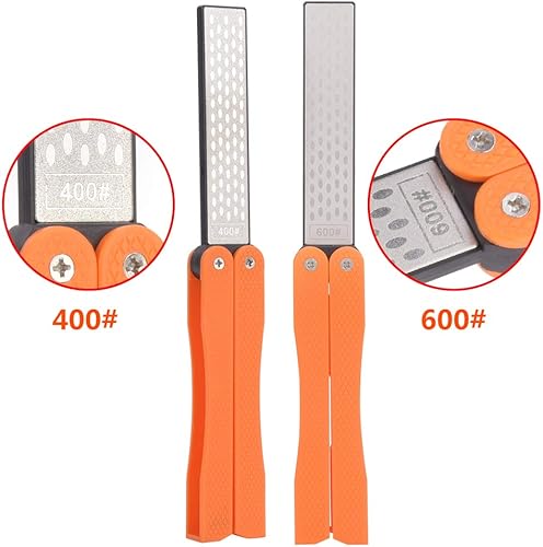 Miniatura 2 de Piedra de afilar plegable de doble cara, afilador de cuchillos de cocina portátil para exteriores, kit de cuchillos de afilado de piedra,