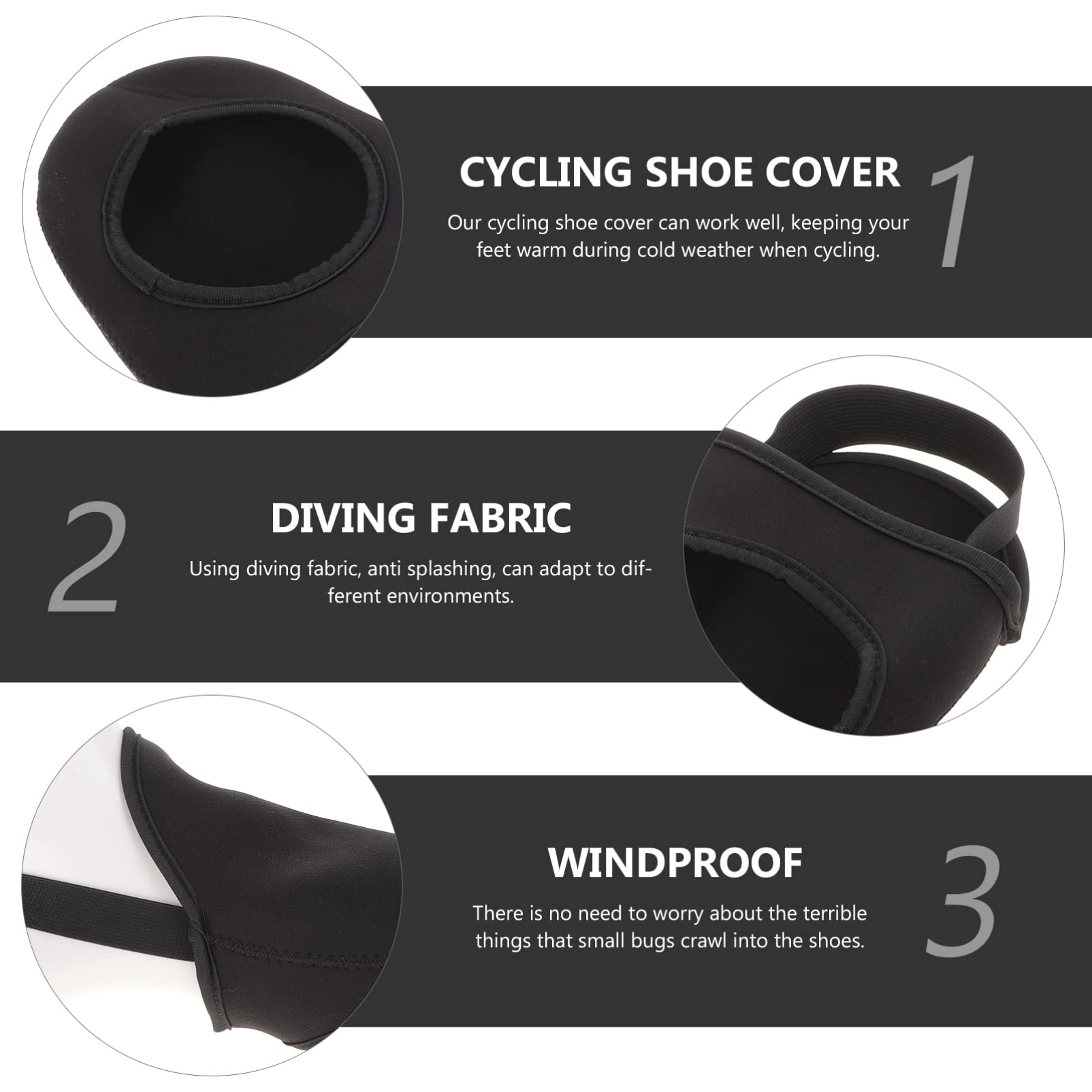 Couvre Chaussures De Cyclisme Isolants Résistants Au Vent Accessoires De Bowling pour Équitation Milieu Froid
