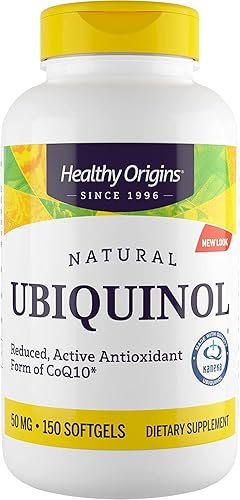 Healthy Origins Ubiquinol Gel sin sojasin OMG 50 mg 150 unidades
