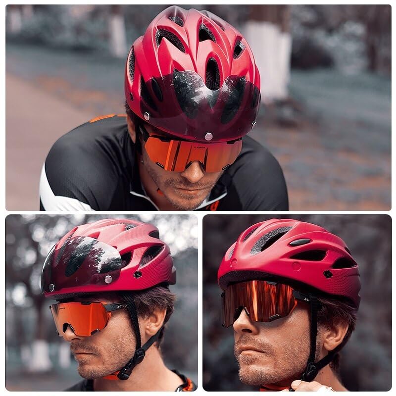Casco bicicleta transpirable y colorido con iluminación LED integrada 6