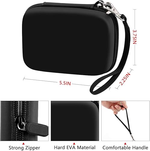 Miniatura 2 de Funda para cámara digital compatible con YISENCEpara AbergBest 21 megapíxeles de 2.7 pulgadas LCD recargable HDpara Canon PowerShot ELPH 180 190para