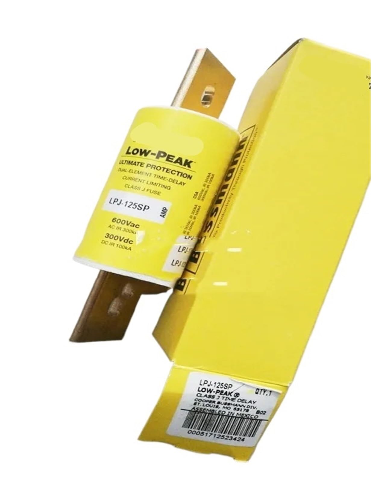 Fusible céramique à fusion lente LPJ-125SP 600V 125A pour protection de circuit