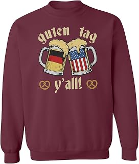 Tutiinca Guten Tag Y’all - German-American Beer Oktoberfest Unisex Crewneck Sweatshirt