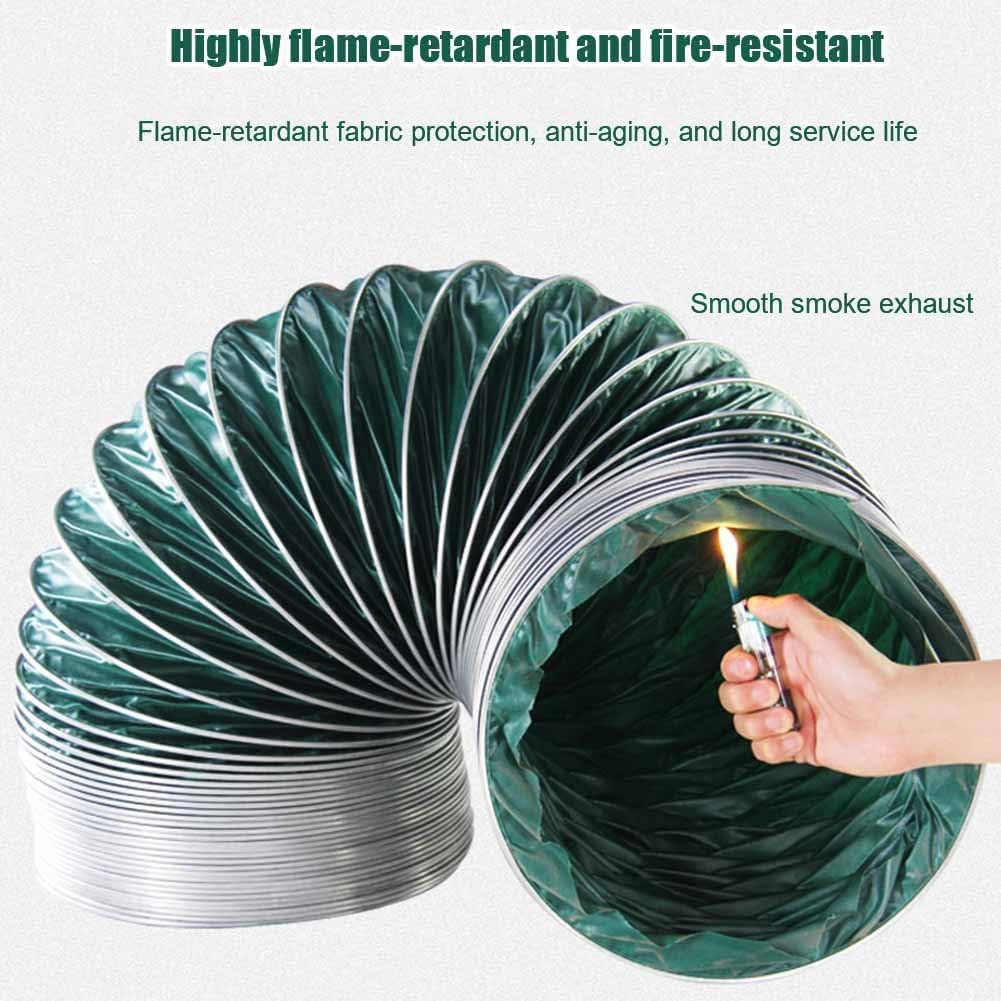 Flexible Duct Hosing, Heavy-Duty Protection Dryer Vent Hose, Flame Retardant, 2 Clamps Included, For Ventilator Utility Blower Exhaust Fan(Dia-320mm/12.59",10m/32.8ft)