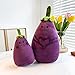 Peluche Aubergine Violette Qui Change de Visage Violet 75cm