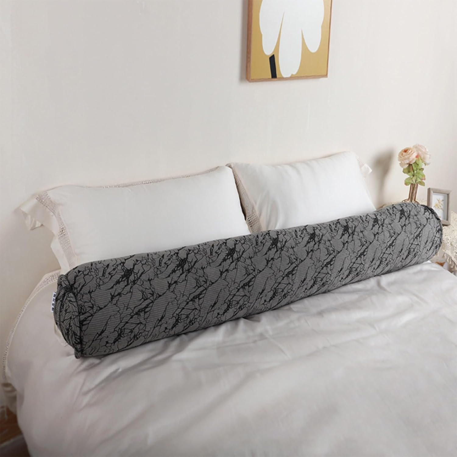 Body Pillows for Adults Cylinder Pillows, Skin-Friendly Cover Detachable Bolster Pillows for Sleeping(C,120 * 20CM)