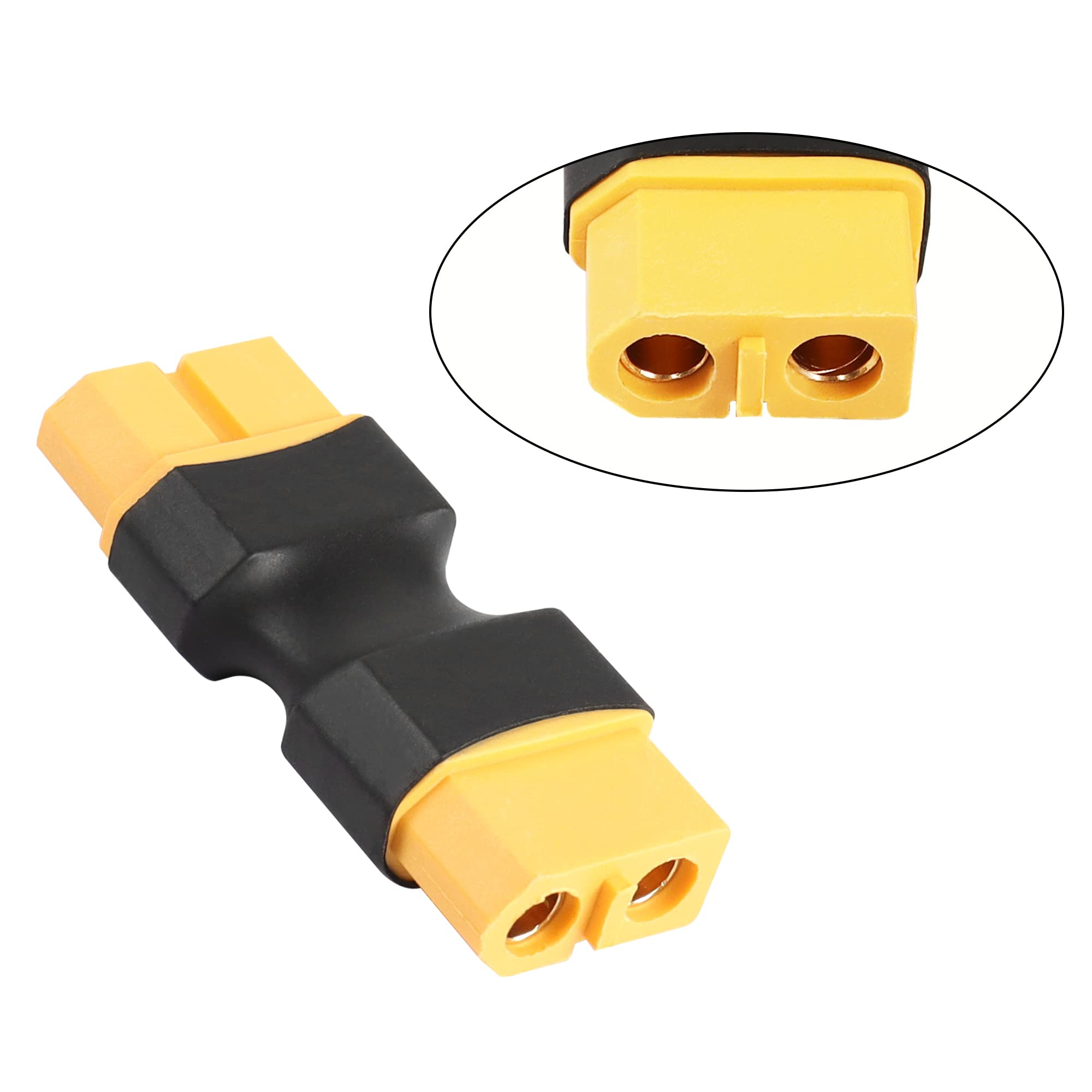 Sans Fil Adaptateur XT60 Femelle à Femelle - Pour Drones, Batteries LiPo, Modèles RC Sans Fil Adaptateur XT60 Femelle à Femelle - Pour Drones, Batteries LiPo, Modèles RC