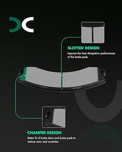 Vista 688 de SCITOO - Juego de pastillas de freno de cerámica