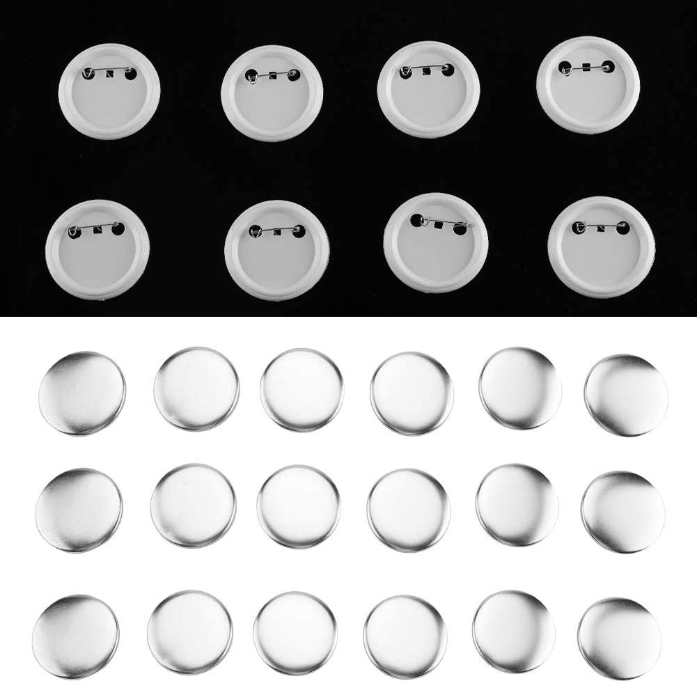 1000 Sztuk 58 Mm DIY Puste Przypinki Części Guzików, Przypinki Puste Akcesoria część Przypinki, Przypinki do Projektów Odzieży i Dekoracji