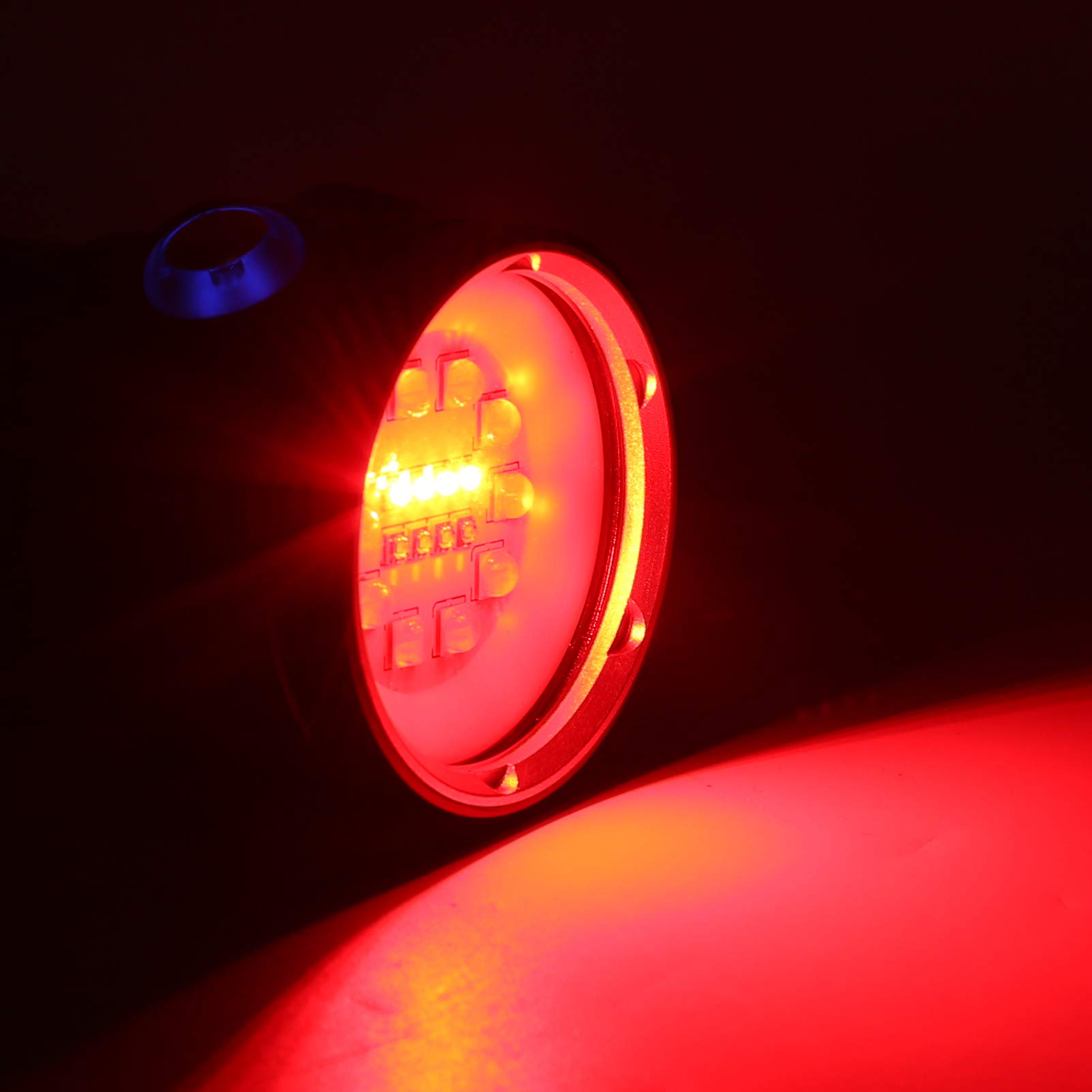 EMUKOEP Professionelle Unterwasserbeleuchtung, Tragbare LED-Tauchtaschenlampe für Tauchbegeisterte