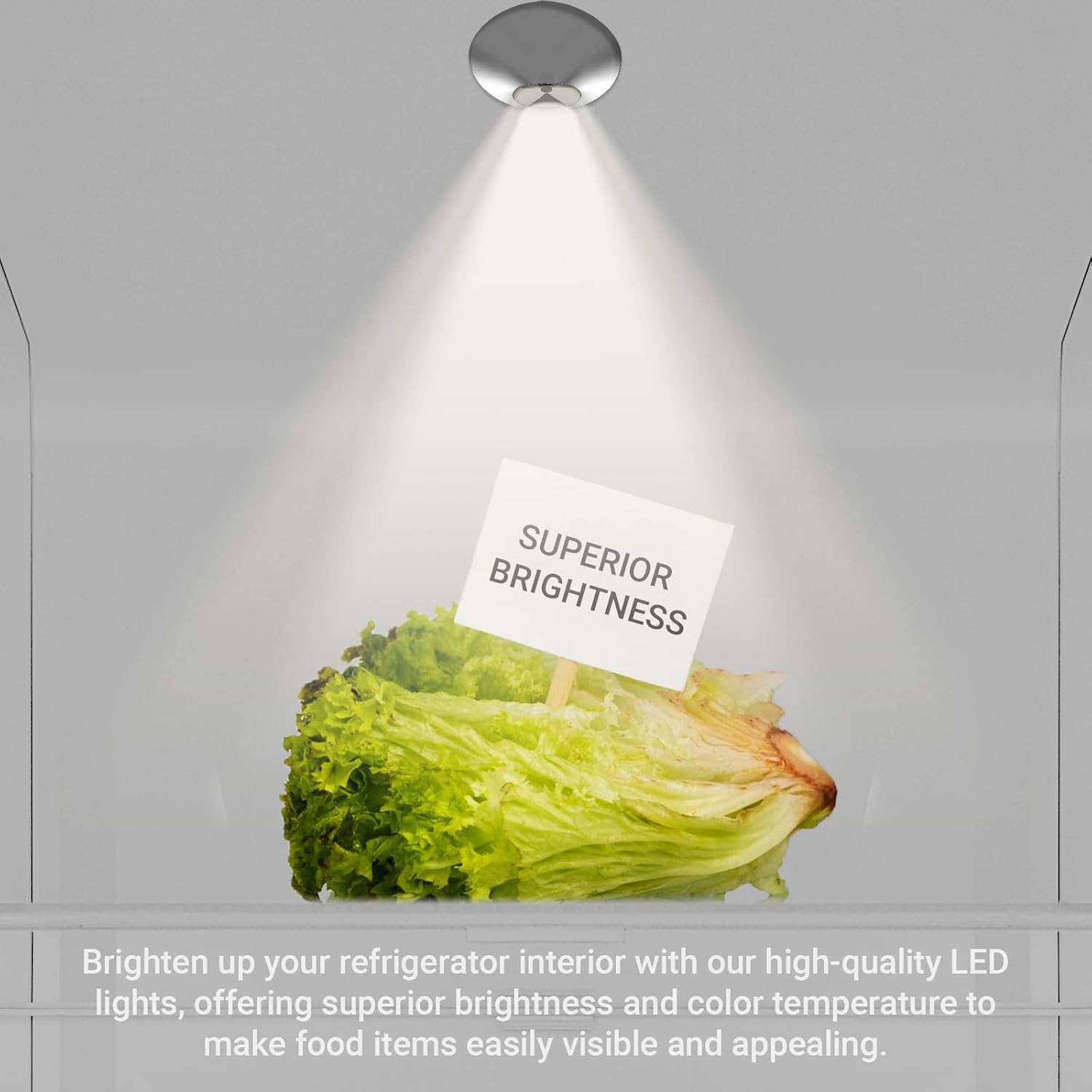 Calvana Upgraded LED Light Replacement for GE Refrigerators,Fridge Light Bulb Replacement, Compatible with Multiple Models WR55X11132,WR55X25754,Long-Lasting & Energy Efficient