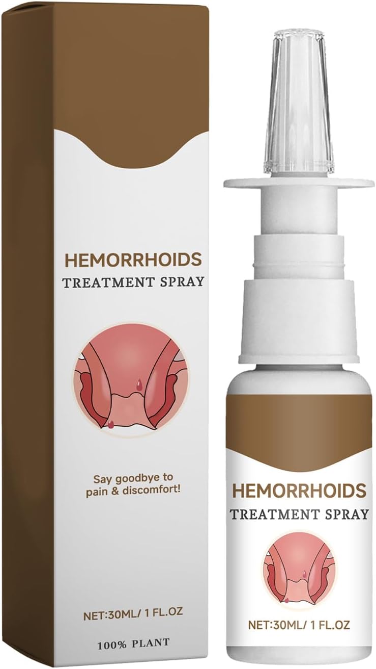 Hemorrhoids Spray is A and Effective Solution to The Inflammation Caused by Hemorrhoids 30ml (White, One Size)