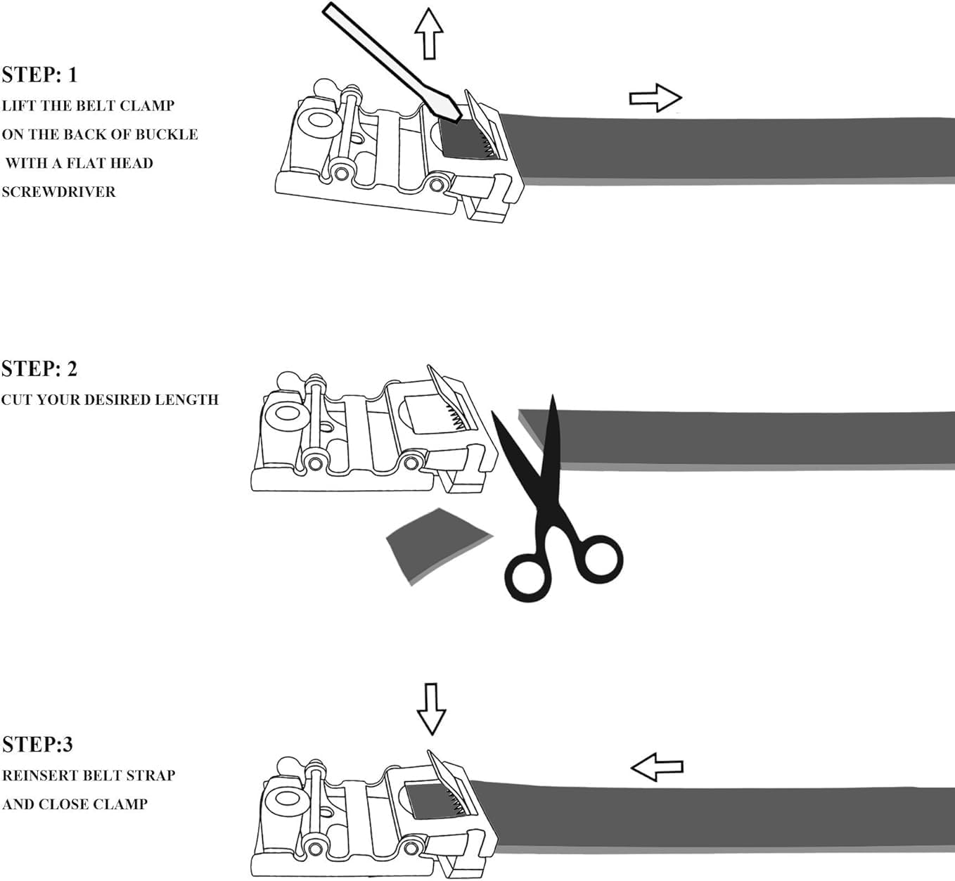 Gelante Ratchet Belt for Men, Mens Belts Leather 1.3'' Adjustable Trim to Fit Dress Belt - Image 4